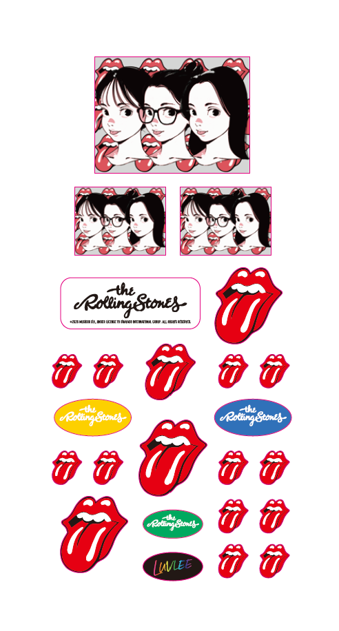 COTOH×RollingStones_ぷくぷくシール➃