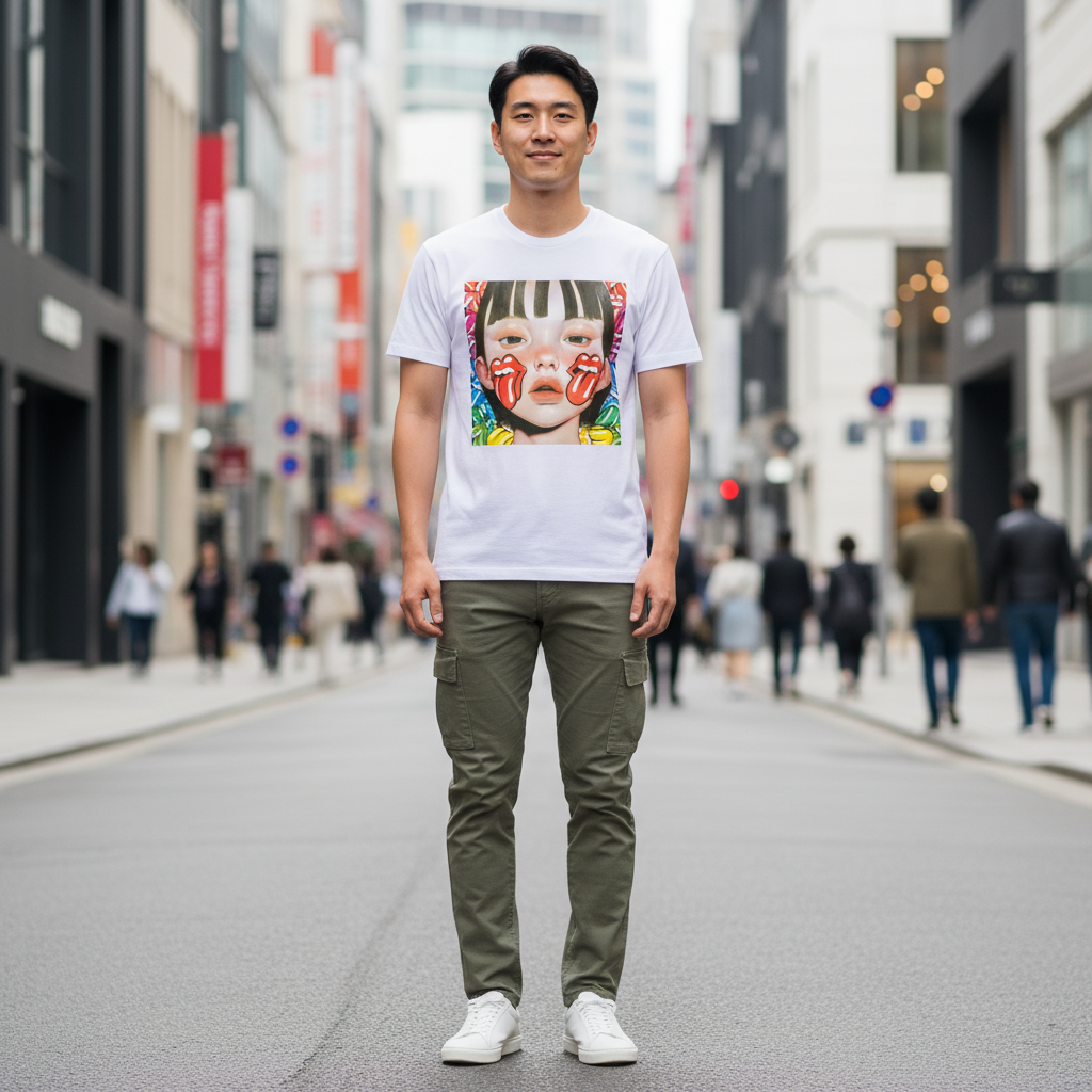 COTOH×RollingStonesTシャツ_01_black/white