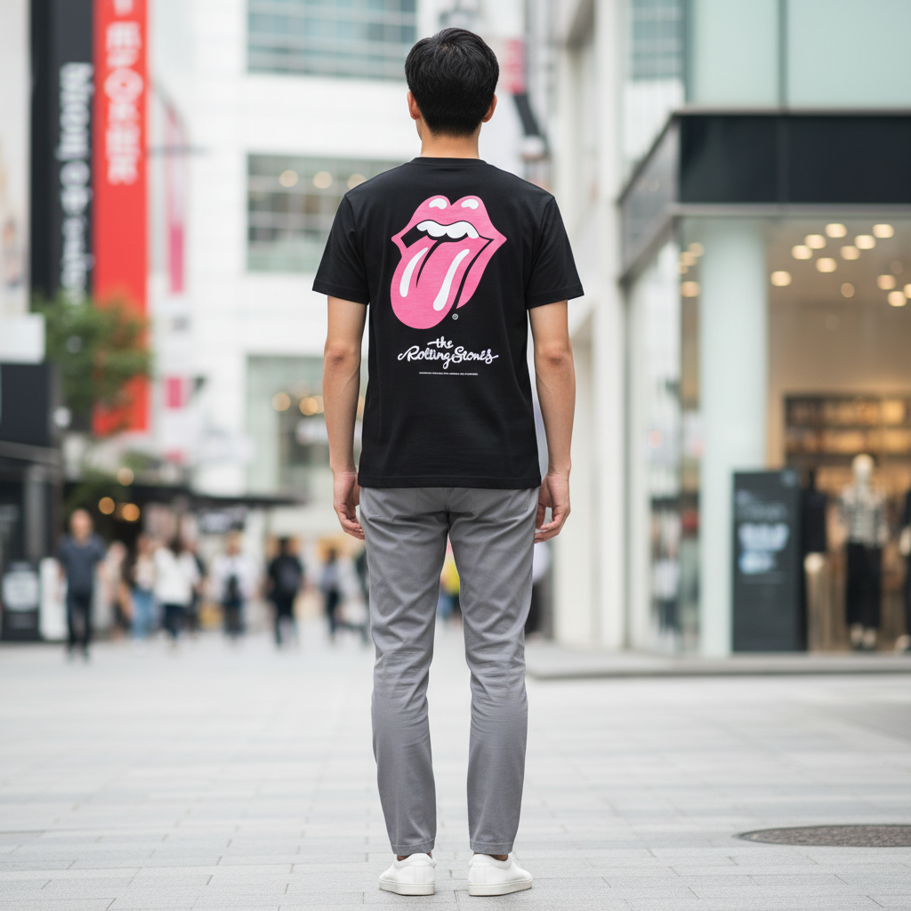 COTOH×RollingStonesTシャツ_05_white/pink