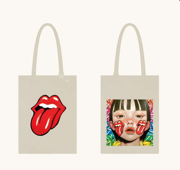 COTOH×RollingStones_Appcycleトート ホワイト