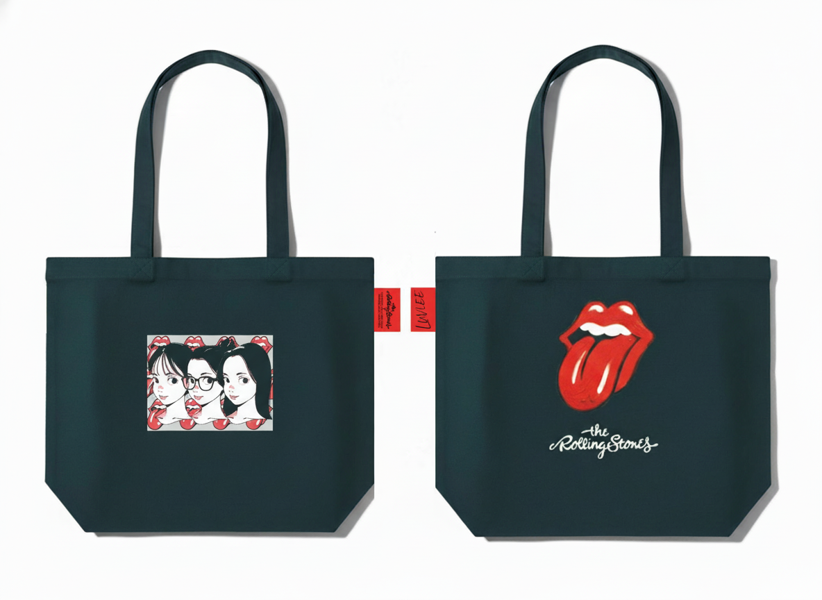 COTOH×rollingstonesキャンバストート　チャーム付き➃