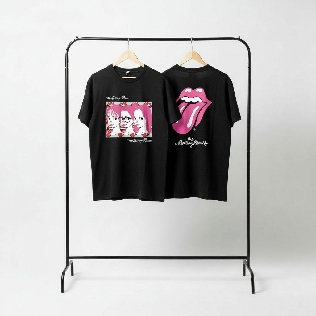 COTOH×RollingStonesTシャツ_05_white/pink
