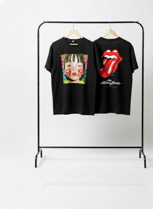 COTOH×RollingStonesTシャツ_01_black/white